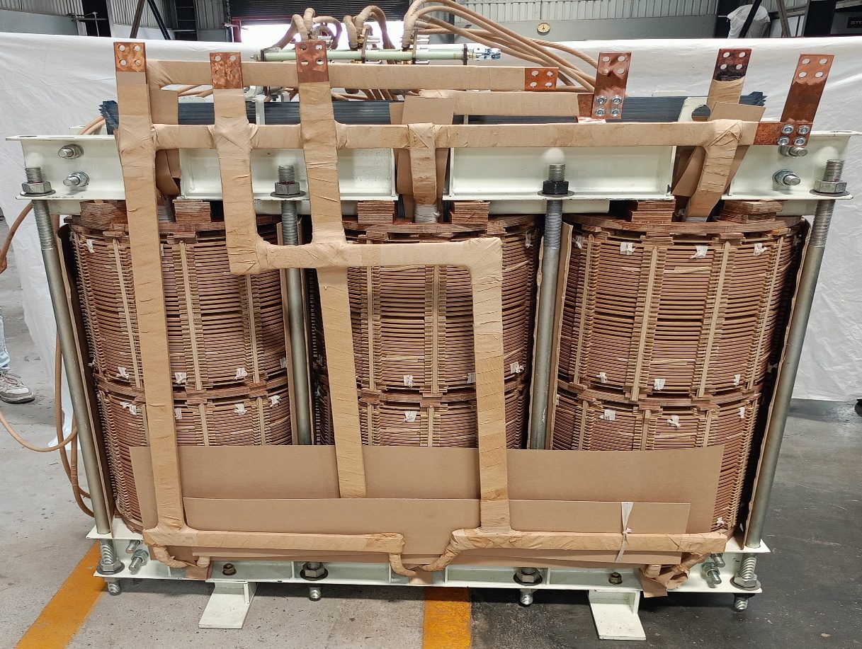 2000 kVA, 11 kV / 720 V–720 V Converter Duty Transformer — HV/LV Side Active Part Assembly
