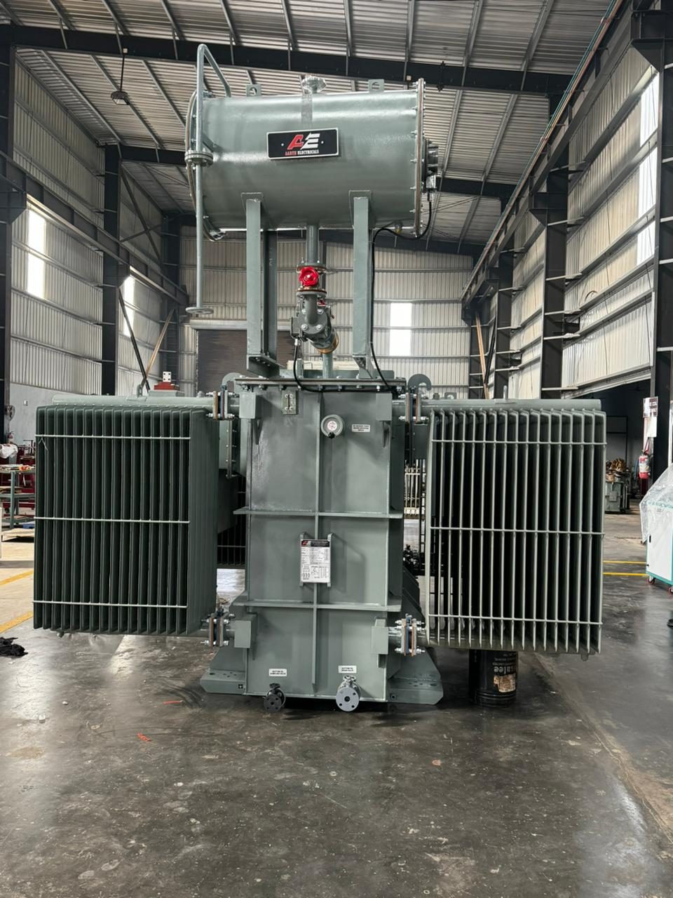 Oil Cooled Transformer — Ready at Our Works (Front View)